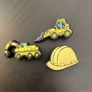 Set of 3 Construction Croc shoe charms